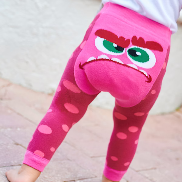 Grumpy Monster Girl Baby Funkie Tights Legging Pants - Image 3