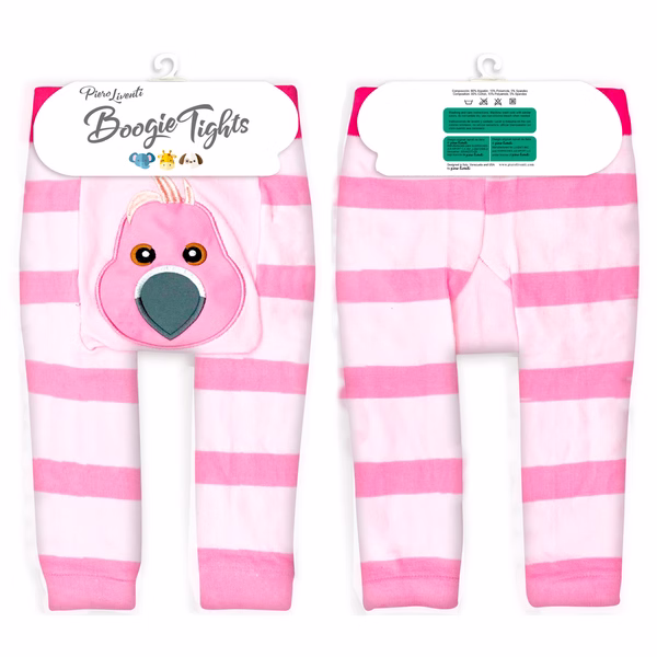 Pink Flamingo - Boogie Tights Baby Leggings - Image 6