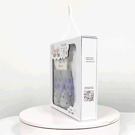 Happy Hippo, 3-Pc Boogie Toes, Tight & Tee Baby Premium Gift Set - Image 2