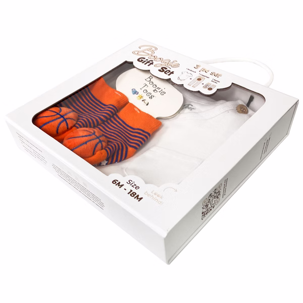 Basketball, 3-Pc Boogie Toes, Tight & Tee Baby Premium Gift Set - Image 3