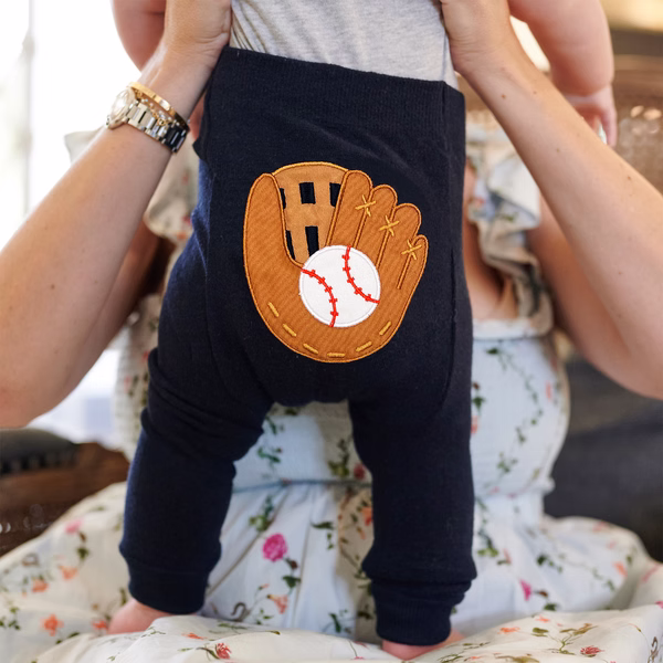 Baseball Mitt - Boogie Tights Baby Leggings - Image 2