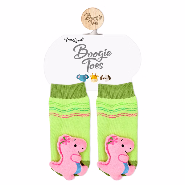 Pink T-Rex - Boogie Toes Rattle Socks - Image 3