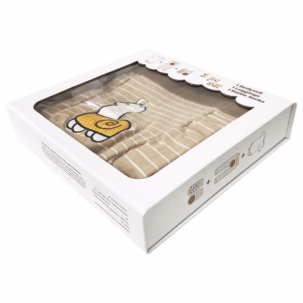 Llama, 3-Pc Boogie Toes, Tight & Tee Baby Premium Gift Set - Image 4