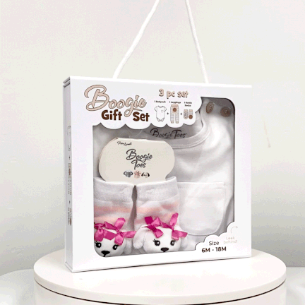 Toy Puppy, 3-Pc Boogie Toes, Tight & Tee Baby Premium Gift Set - Image 2