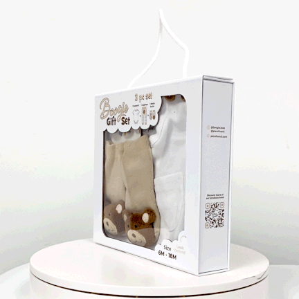 Teddy Bear Boy, 3-Pc Boogie Toes, Tight & Tee Baby Premium Gift Set - Image 2