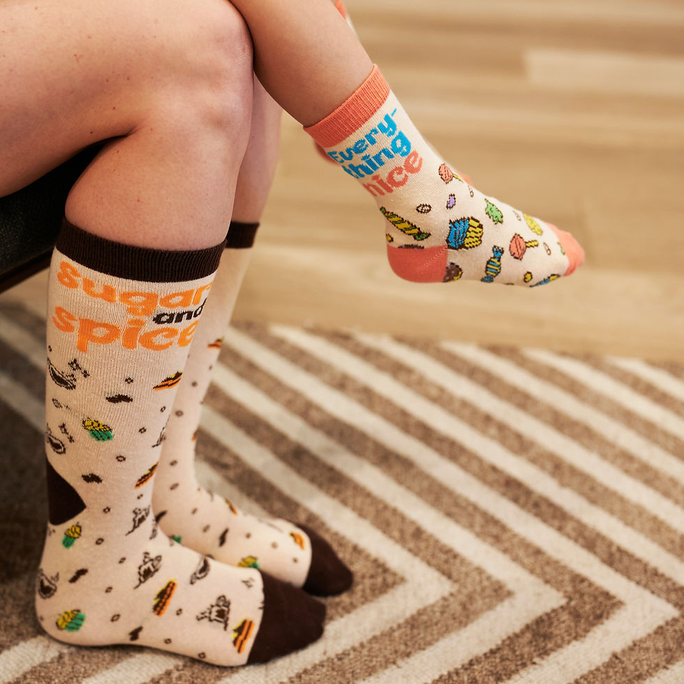 Sugar Spice Nice Socks lifestyle 1