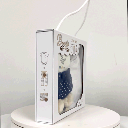 Baby Whale, 3-Pc Boogie Toes, Tight & Tee Baby Premium Gift Set - Image 2