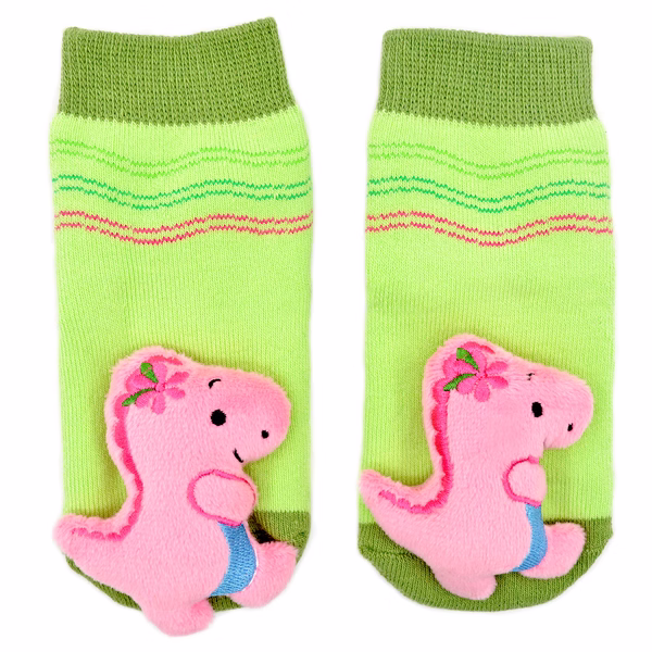 Pink T-Rex - Boogie Toes Rattle Socks - Image 2