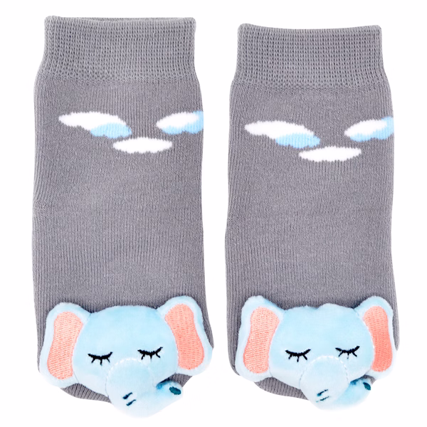 Sleepy Elephant Boogie Toes Rattle Socks - Image 2