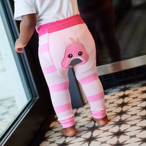 Pink Flamingo - Boogie Tights Baby Leggings - Image 3