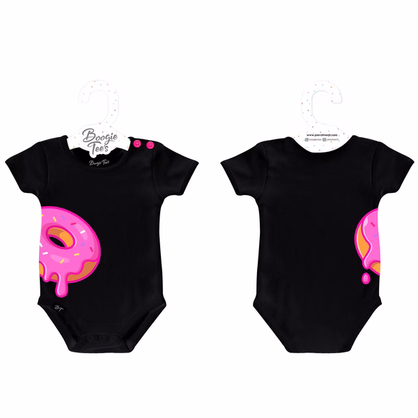 Donut Black Boogie Tee's Huggie Toons - Image 3