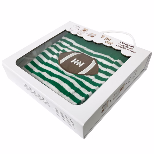 Football, 3-Pc Boogie Toes, Tight & Tee Baby Premium Gift Set - Image 6
