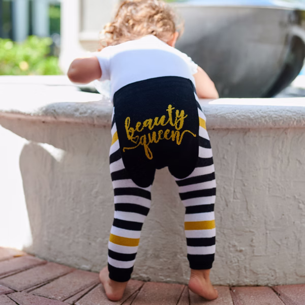 Beauty Queen Bee, 3-Pc Boogie Toes, Tight & Tee Baby Premium Gift Set - Image 8