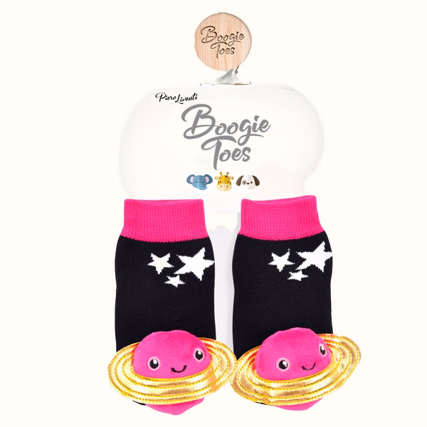 Pink Planet Boogie Toes Rattle Socks - Image 3