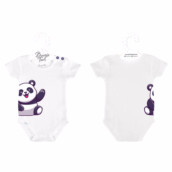 Baby Panda White Boogie Tee's Huggie Toons - Image 3