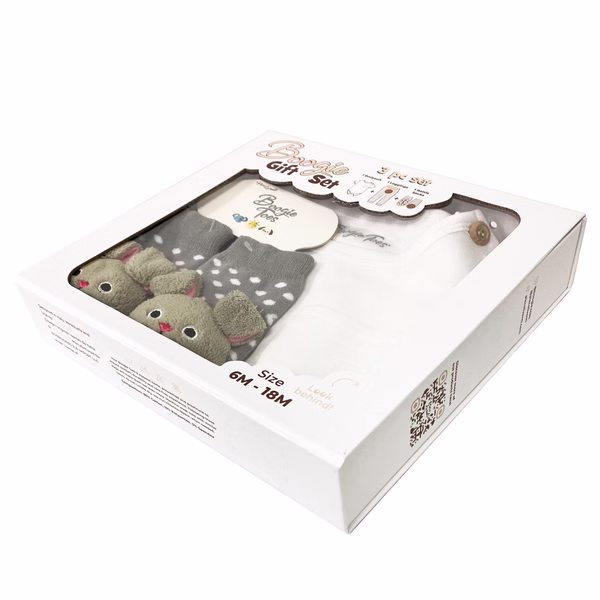 Space Bunny, 3-Pc Boogie Toes, Tight & Tee Baby Premium Gift Set - Image 7