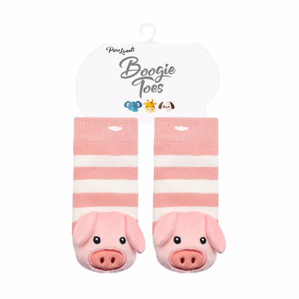 Rosie Pink Pig, Boogie Toes Rattle Socks - Image 3