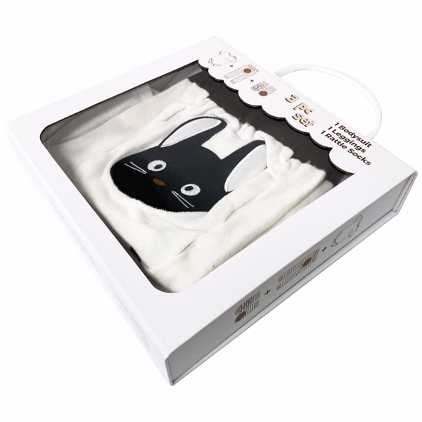 Scaredy Cat, 3-Pc Boogie Toes, Tight & Tee Baby Premium Gift Set - Image 6