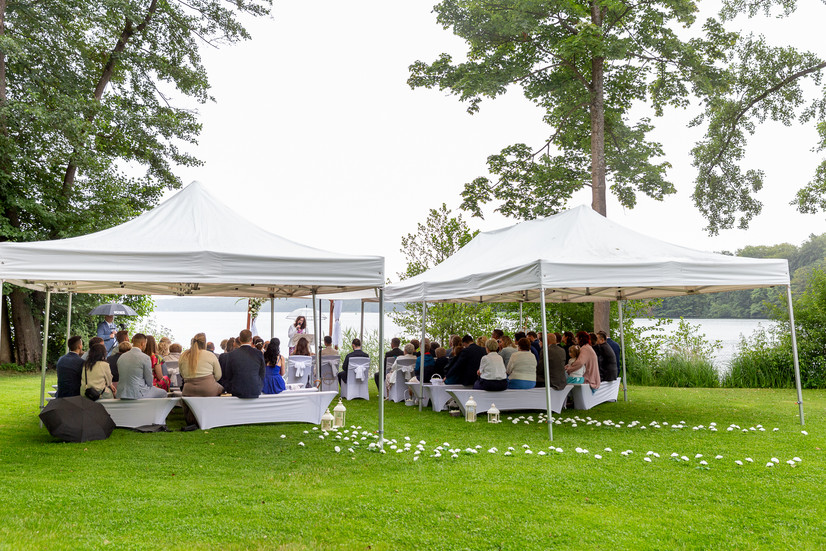 Außenbereich für Freie TRauungen Hochzeitslocation Café Wildau am Werbellinsee
