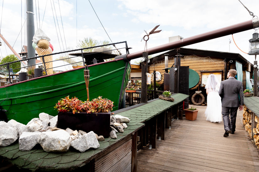Foto vom Restaurant Klipper beim Standesamt Treptow Köpenick, ein Restaurant, das oft von Brautpaaren gebucht wird