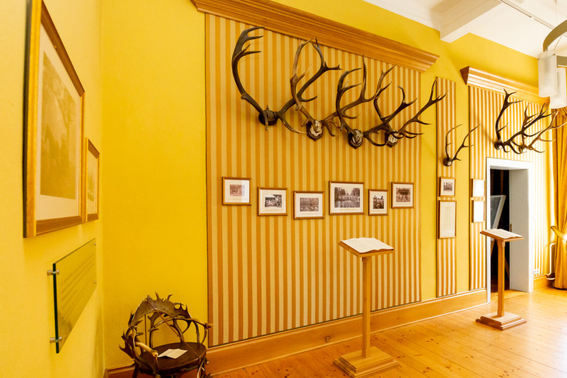 Gelber Saal des Jagdschlossmuseums in Schorfheide