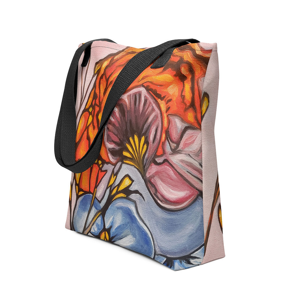 Thumbnail: Tote bag featuring Mind Bloom artwork by Angie Rehnberg