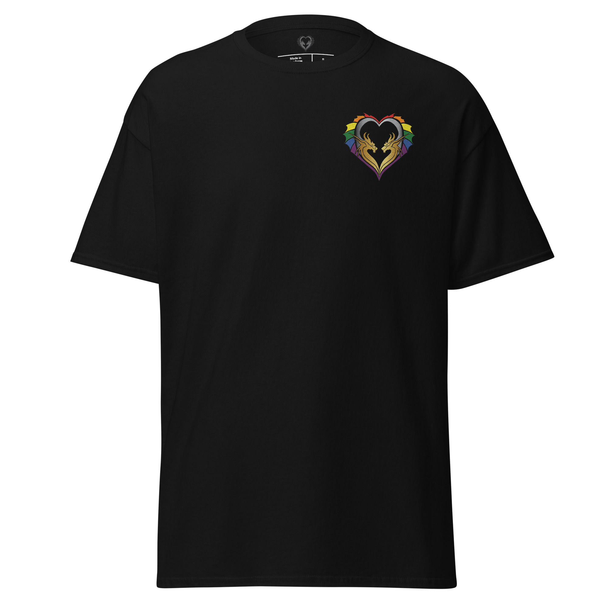 Embroidered Rainbow Pride Logo Unisex classic tee