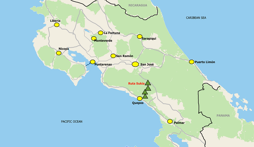 Ruta Sukia Wandelen in Costa Rica