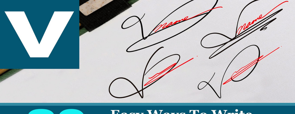 V Letter Signature Style With Examples In 2025 V Letter Signature Style With Examples In 2025