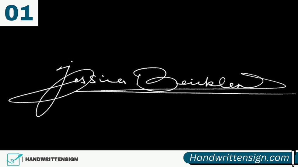 Letter J Signature Style 1