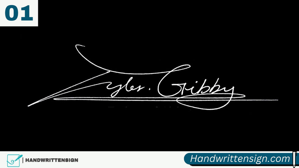 Letter T Signature Style 1