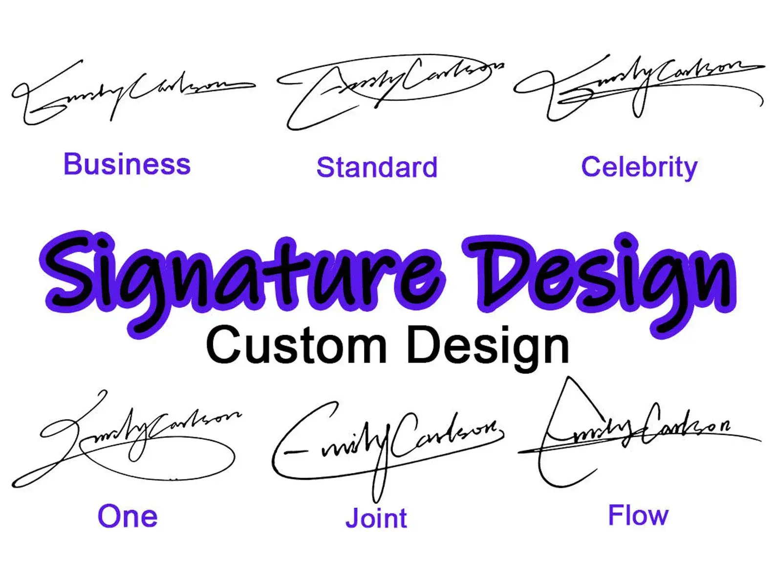 Unique Handwritten Personal Business Email Signature Design Idea For Your Name