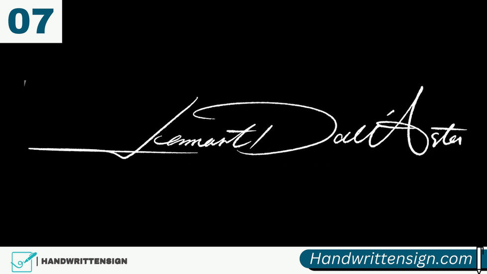 Letter L Signature Style 7