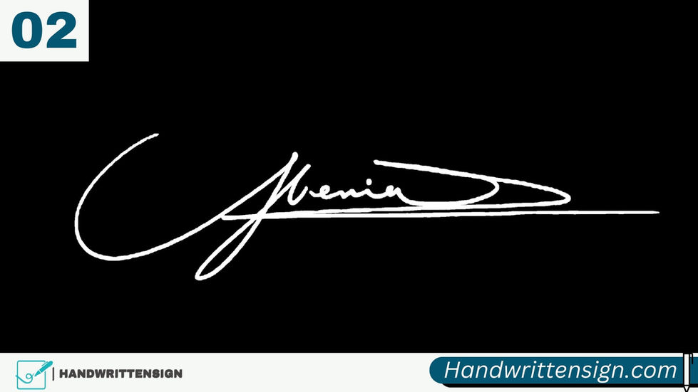 Letter Y Signature Style 2