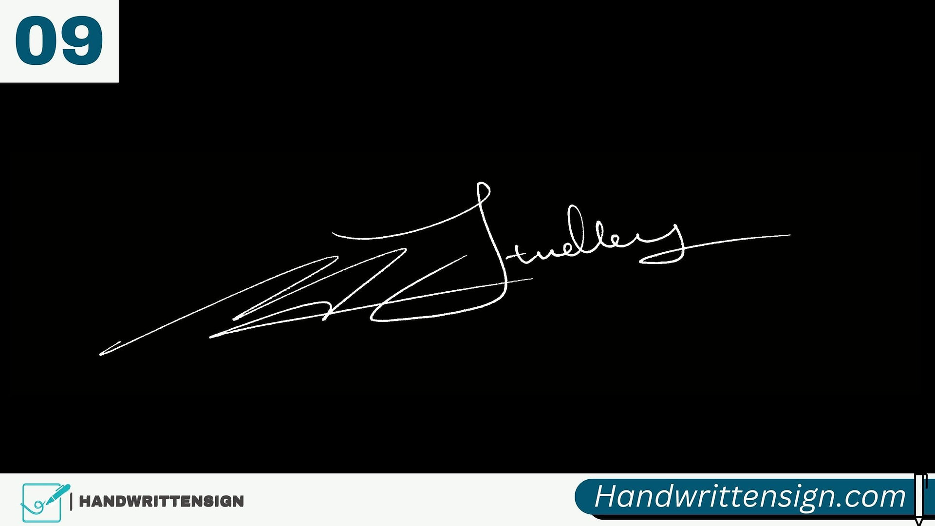 Letter M Signature Style 9
