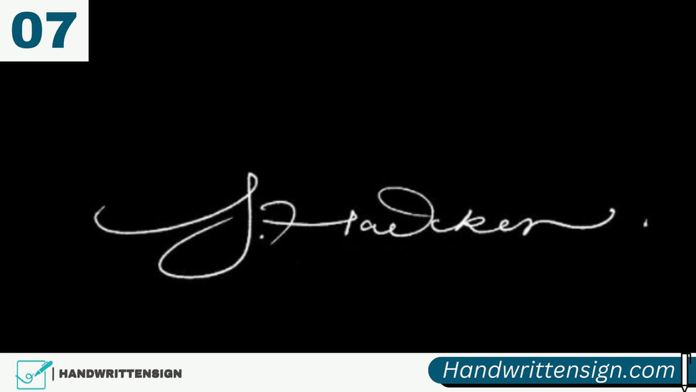 Letter S Signature Style 7