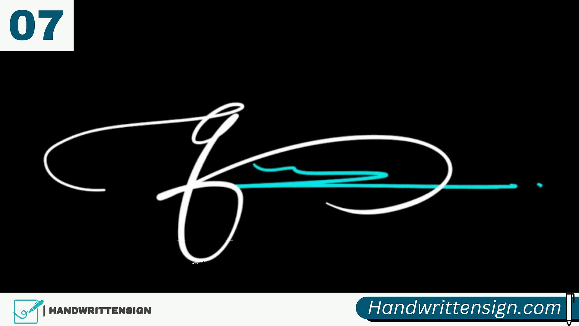 Q Letter Signature Style — Gallery Example 8