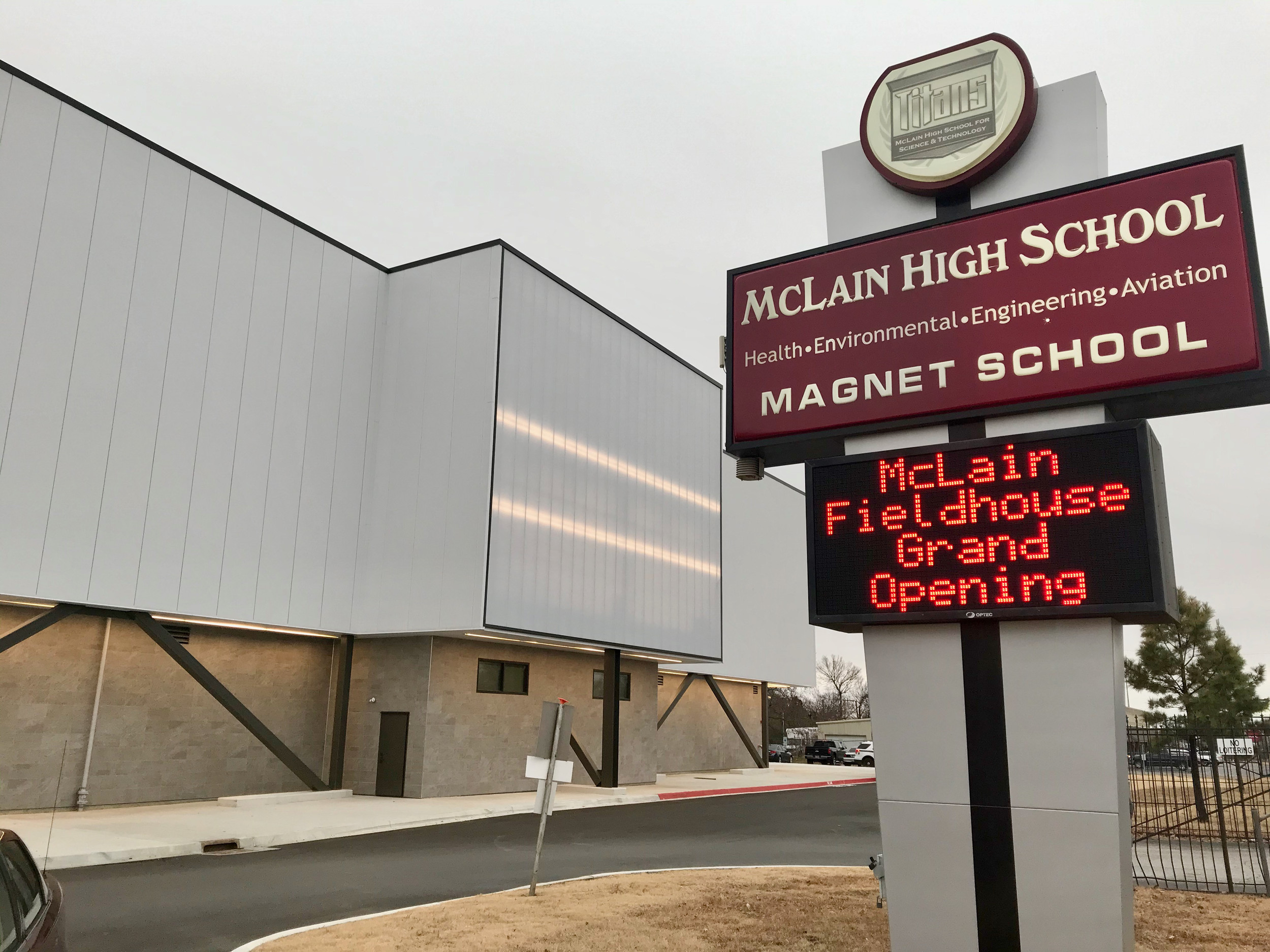 McLain fieldhouse grand opening Reed Architecture