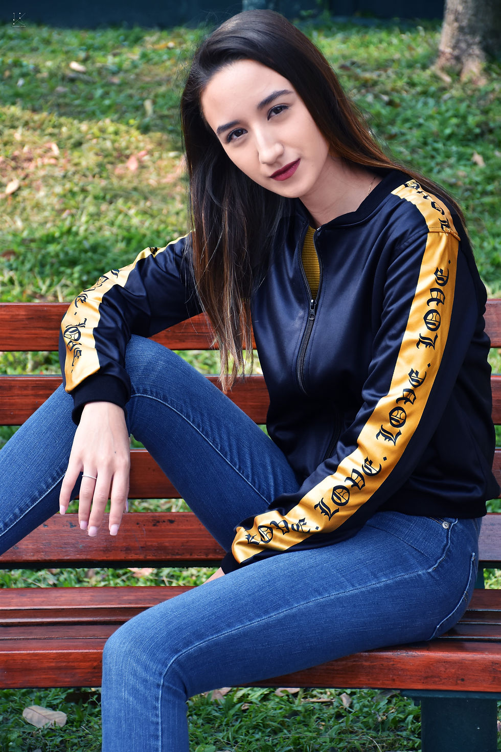 Thumbnail: 'Love' Unisex Bomber Jacket