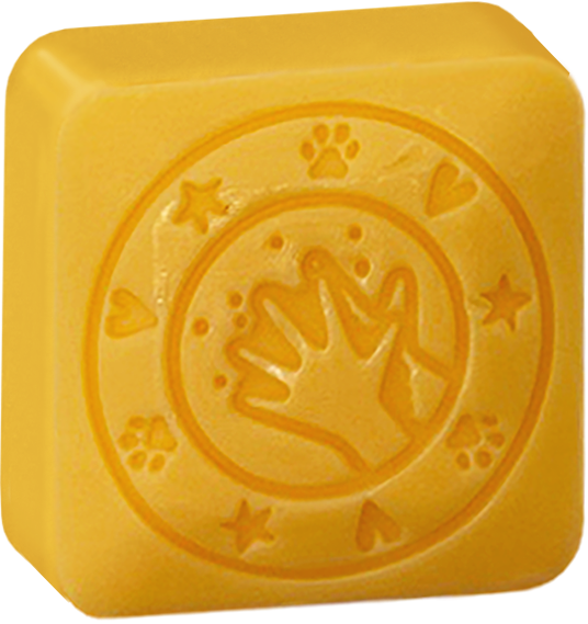 Miniature : Cleany stamp - Leo (curry) - avec savon