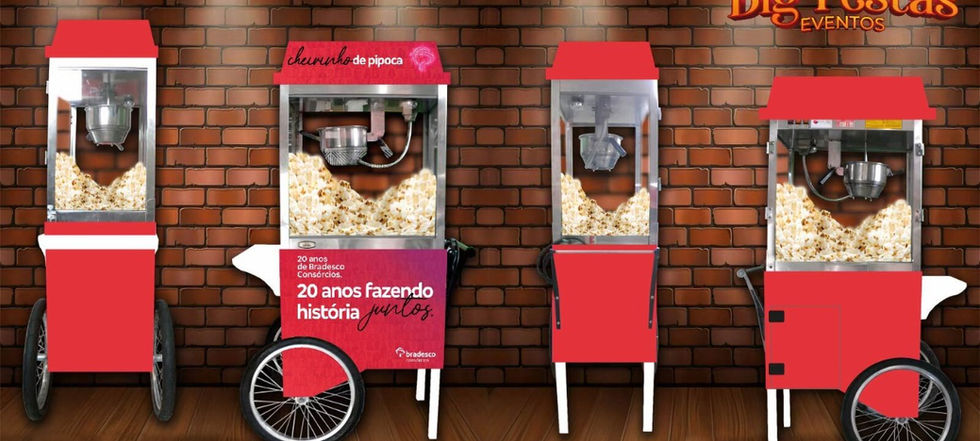 personalização carrinho pipoca