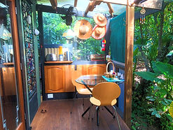 Al fresco Dining area on covered deck