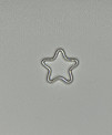 Silver star charm