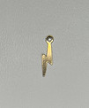 gold lighting bolt charm
