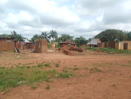 Ruins of the Akpanta community in Nigeria after a devastating attack attributed to armed Fulani jihadist militants. Several people were killed, and homes, churches, and schools were reportedly burned.