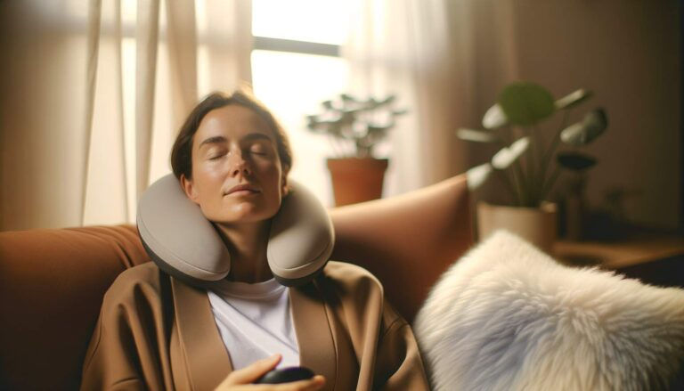 femme se relaxe