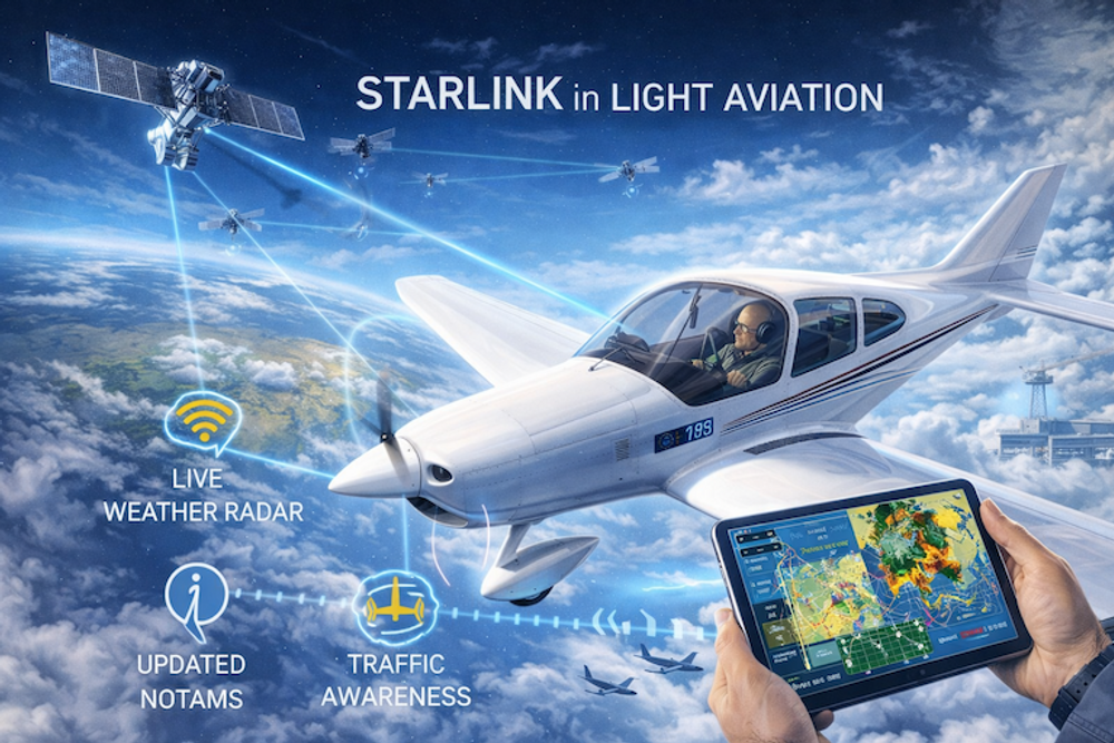 Starlink in Light Aviation: What It Changes for Pilots
