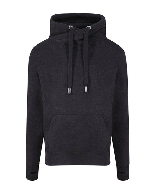 Thumbnail: Unisex Plain Cross Neck Hoodie