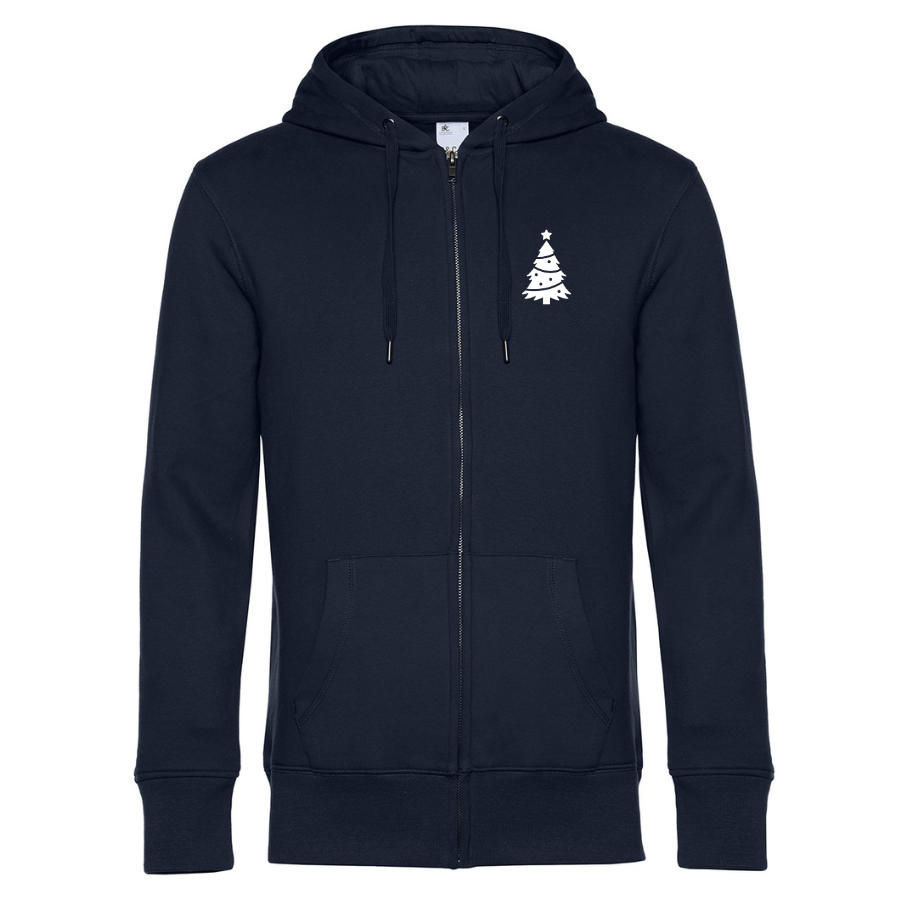 Christmas tree (print on front) - Zip-Up Hoodie