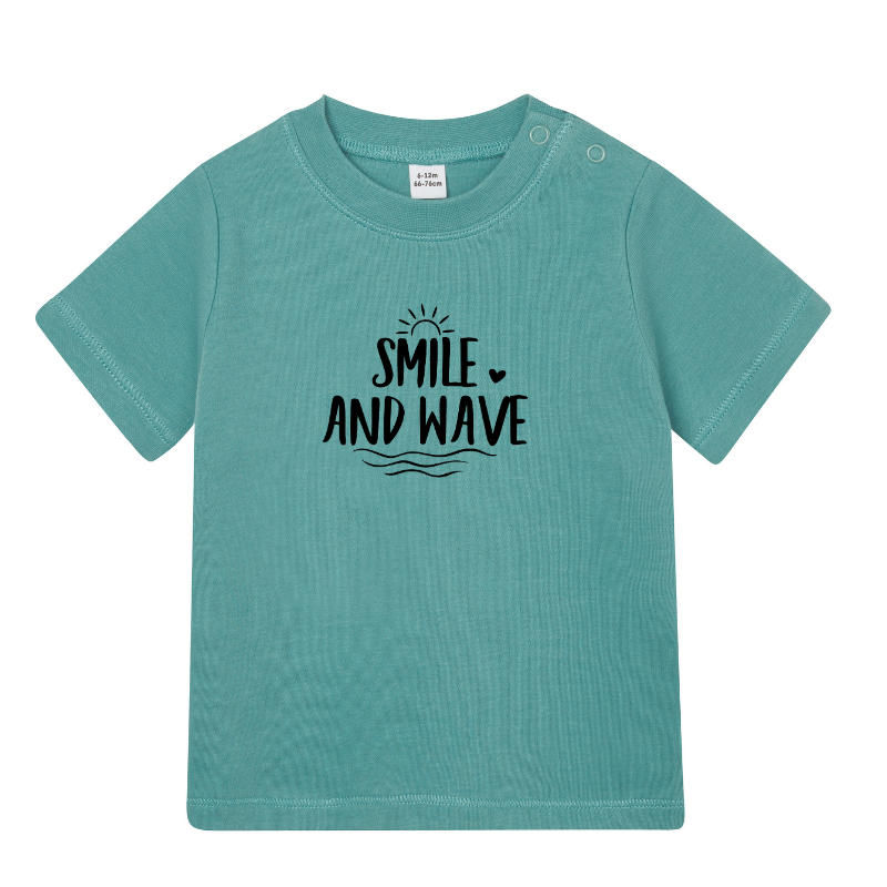 Smile and Wave - Baby T-shirt (short-sleeved)
